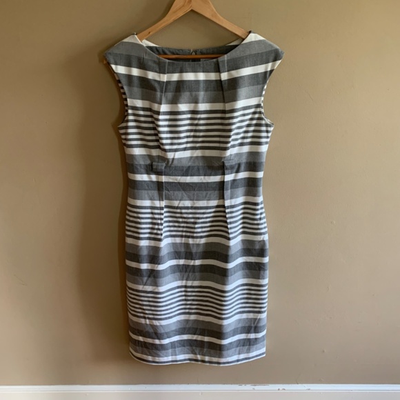 Calvin Klein Gray Striped Dress - Picture 8 of 8